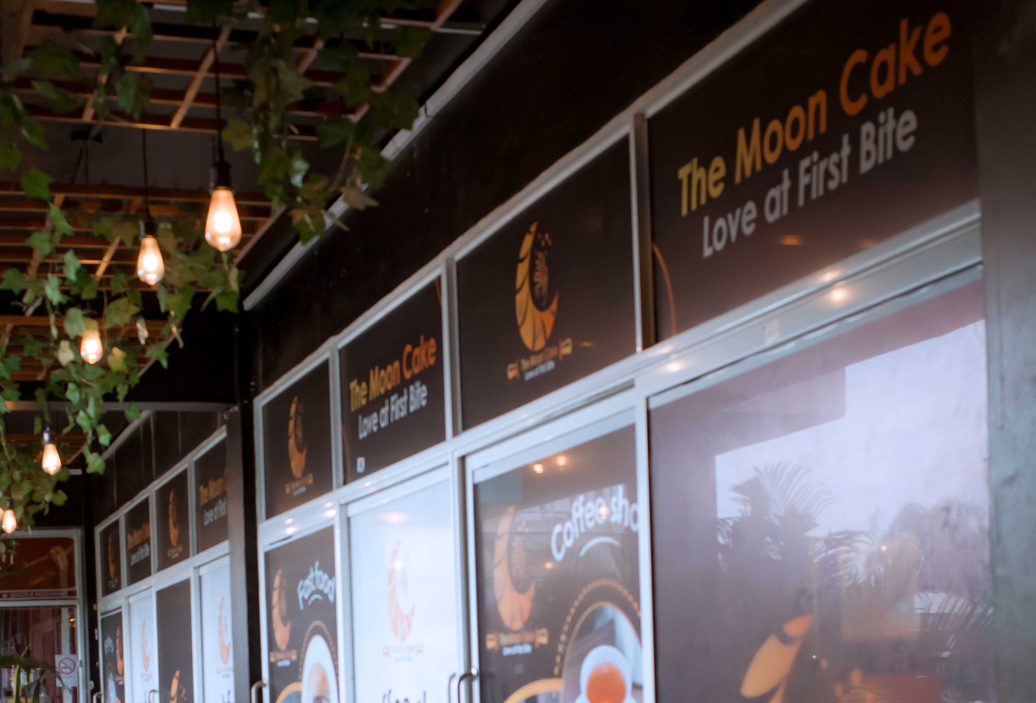 The Moon Bakery interior with fresh baked goods